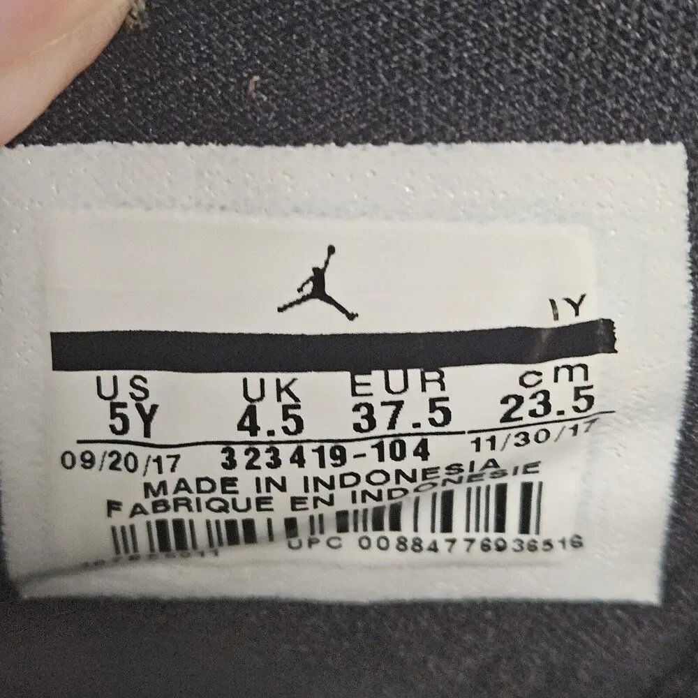 Nike Jordan 6 Rings Defining‎ [323419-104] Kids 5y Basketball Shoes White/Black